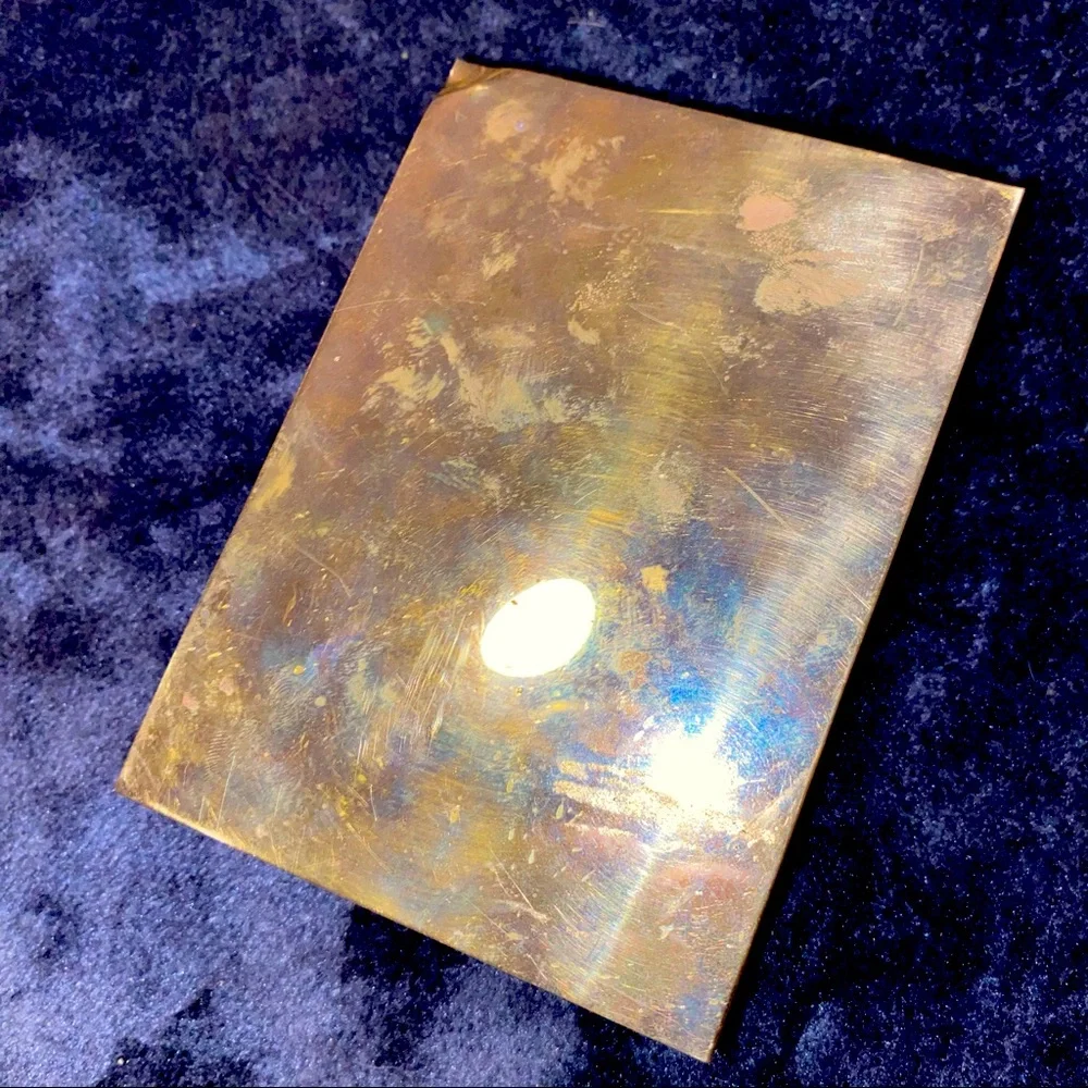 Antique gold toned‎ jewelry box